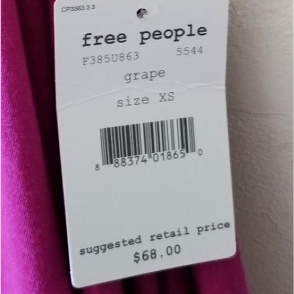 NWT Free People Grape Braided Tunic XS Tank - Picture 8 of 8